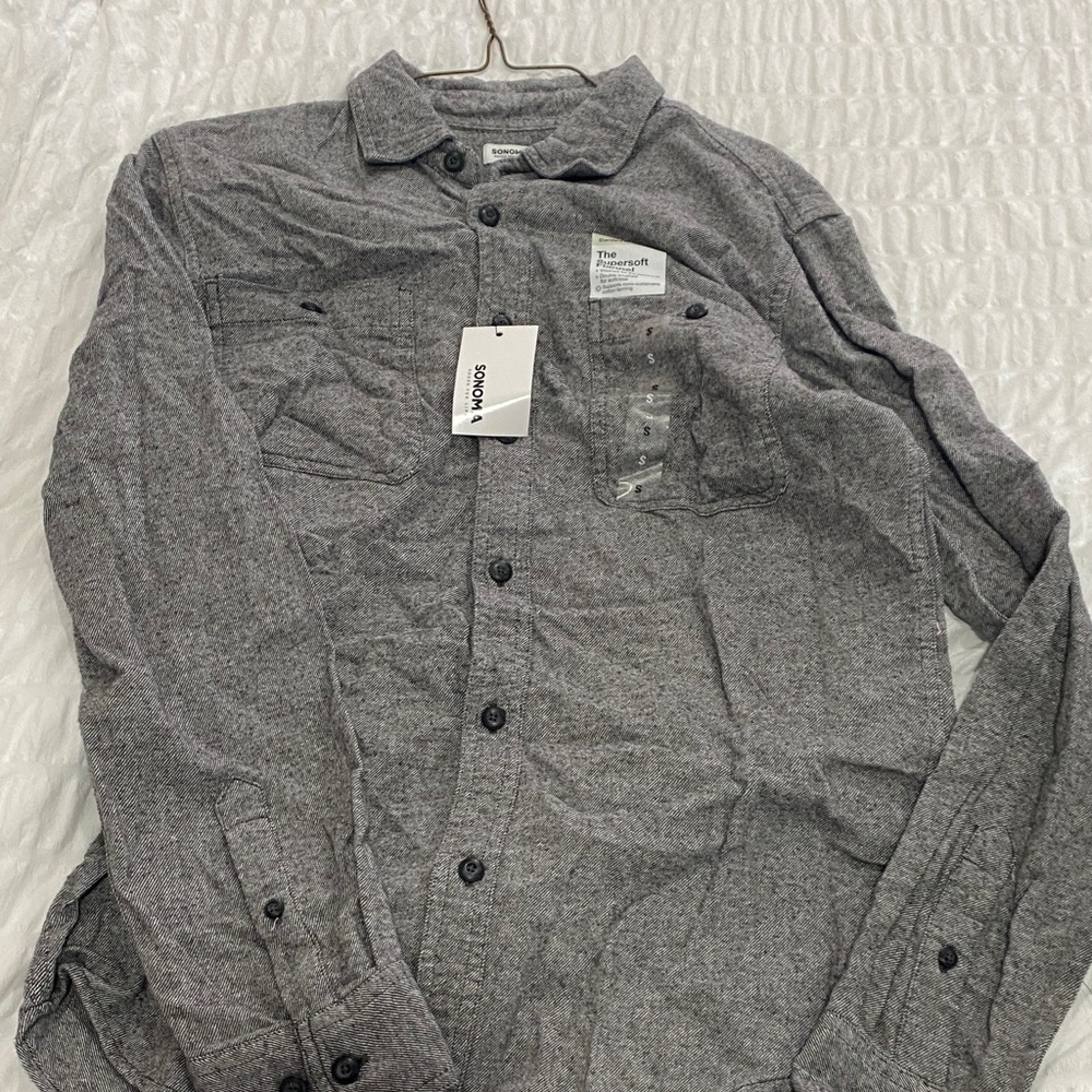 Sonoma Charcoal Button-Up Shirt